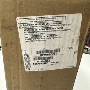 Genuine OEM Whirlpool Refrigerator Evaporator WPW10643261 - Picture 1 of 2