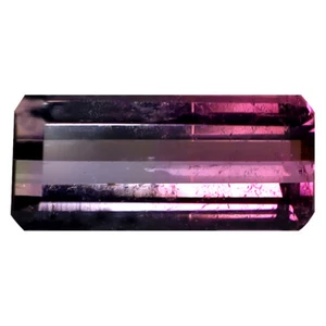 Turmalina sandía de 1,31 quilates octágono (10 x 5 mm) sin calefacción/sin tratar - Imagen 1 de 2