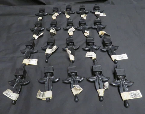 Lot of 20 Black Plastic Fence Finials Cover