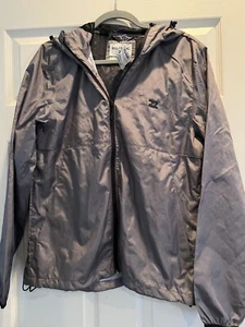 Nwt Billabong Men's Transport Windbreaker Jacket Sz S Lightweight Grey Hooded - Picture 1 of 4