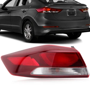 Red Tail Light Lamp Left Driver Outer Brake w/bulb For Hyundai Elantra 2017-2018 - Picture 1 of 12