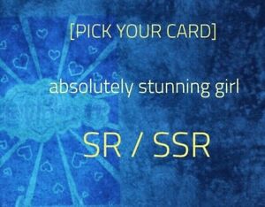 [PICK YOUR CARD ]Absolutely Stunning Girl - Anime Waifu ccg