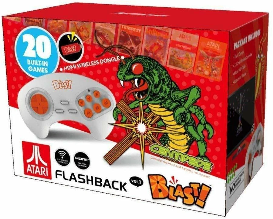 Atari Flashback Blast Centipede Dodge 'Em & More 20 Built-In Games - LN 