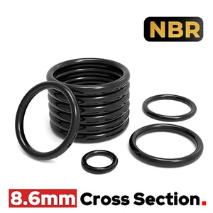 Metric Nitrile Rubber NBR O Ring Seals 8.6mm Cross Section 32.8mm-662.8mm ID - Picture 1 of 6