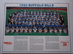 1990 BUFFALO BILLS Team Photo 9 x 12 - Picture 1 of 1