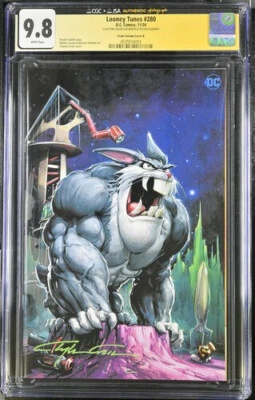 CGC 9.8 SS/JSA ASSINADO POR CLAYTON CRAIN LOONEY TUNES #280 HERMUNCULOUS, LOW POP - Imagem 1 de 2