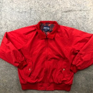 Vintage Lands End Vest Mens XL Red Bomber Hunting Pocket * - Picture 1 of 12