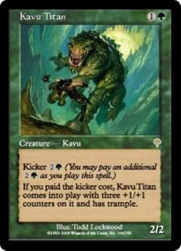 KAVU TITAN Invasion MTG Green Creature — Kavu RARE LP - Image 1 of 1