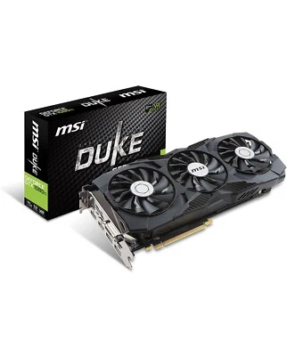 MSI Gaming GeForce GTX 1080 Ti Duke 11GB RGB 352bit VR Ready Video Graphics Card - Image 1 of 4