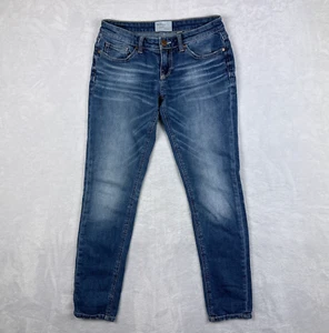 BKE Jeans Womens 25S / 25X29.5 (Actual 29X29) Blue Stella Distressed Skinny - Picture 1 of 19