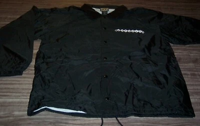 CHAQUETA DE GIRA VINTAGE DE LOS 90 THE VANDALS Punk Band XL PARA HOMBRE Negra NUEVA Foto 1 de 4