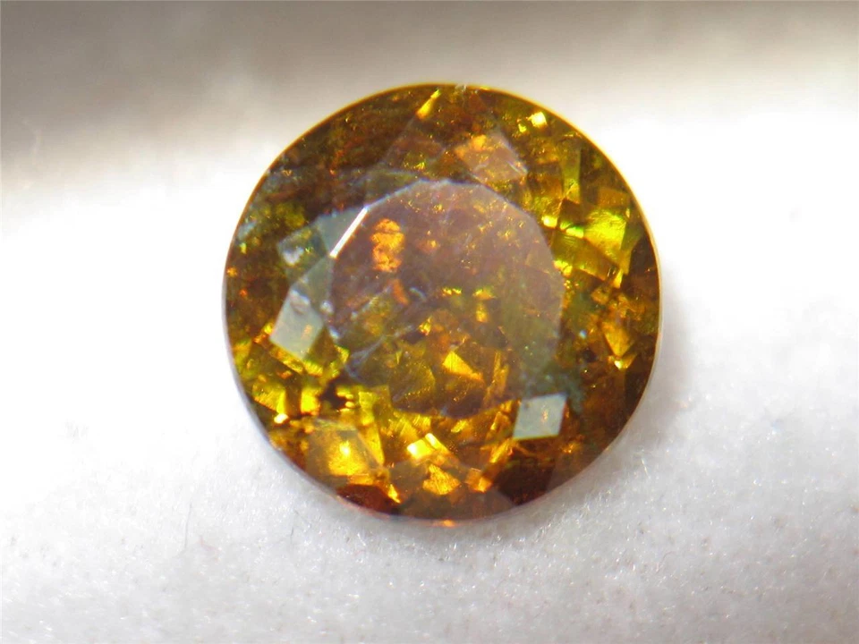 IMPRESIONANTE ESFALERITA ESPAÑOLA DORADA VERDE FUENTE ÚNICA NATURAL SIN TRATAR 7,80 QUILATES Foto 1 de 1