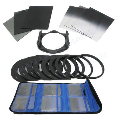 new 6pcs ND2 ND4 ND8 Gradual ND2 4 8 Filter Set + 9pcs Ring Adapter for Cokin P - Image 1 of 4
