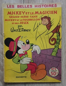 BELLES HISTOIRES WALT DISNEY **SERIE 2 N°2 MICKEY ET LE MAGICIEN ** 1954 - Imagen 1 de 2