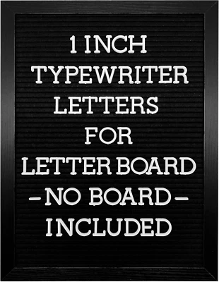 Felt Letter Board Letters Set - Pre-Cut 418Pcs Nonstandard 1Inch White Typewrite - Image 1 of 4