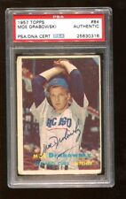 Moe Drabowski Signed 1957 Topps #84 Autographed Cubs PSA 25630316