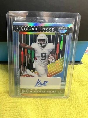 kenneth walker iii Auto 8/10 Leaf Valiant  2022 - Image 1 of 2