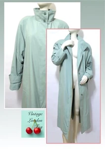 De colección Towne London Fog Jade Midi Clima Lápiz Trinchera M 10 Reg - Imagen 1 de 7