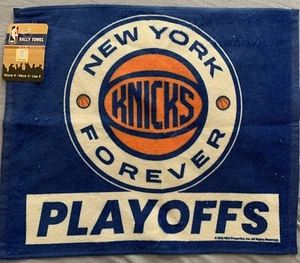 ASCIUGAMANO DA RALLY NY KNICKS PLAYOFFS MSG NEW YORK FOREVER NBA BASKETBALL - Foto 1 di 2