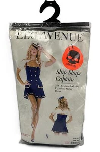 2PC Ship Shape Captain Costume Set - Epaulette Shrug, Navy Blue Dress, Size XL - Picture 1 of 1