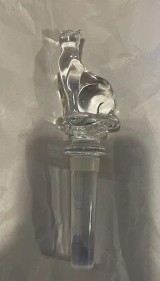 Винная пробка Towle Full Lead Cat Crystal прозрачная сделано в Австрии - Изображение 1 из 4