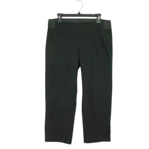 Pantalones capri Simply Vera Wang para mujer L negros rayón nailon rectos - Imagen 1 de 11
