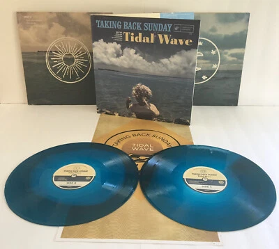 TAKING BACK SUNDAY tidal wave DOUBLE Lp 2-COLOR BLUE SWIRL Vinyl Record - Image 1 of 3