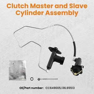 Clutch Line Slave Master Kit For Ford F-250 F-350 1993-1997 CC649005 - Picture 1 of 12