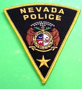 NEVADA MISSOURI ( GOLD BORDER ) MO 4 1/2" POLICE PATCH FREE SHIPPING!!! - Picture 1 of 1