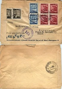 AUSTRIA-Serie Vedute(600/02/09)-Busta viaggiata WIEN 49 "c"->Rovereto 3.4.1946 - Picture 1 of 1