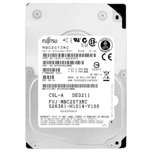 Hard Drive Fujitsu MBC2073RC 73GB 15000RPM SAS 2.5'' Inch A3C40093818 - Picture 1 of 5