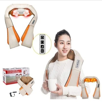 MASSAGGIATORE CERVICALE ELETTRICO RISCALDANTE E ROTANTE PER COLLO GAMBE SCHIENA