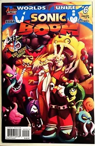 SONIC BOOM COMIC BOOK #9 Variant 1 of 2 August 2015 Worlds Unite Pt 6 Bagged NM+ - Picture 1 of 3
