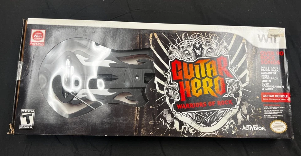 Nintendo Wii Guitar Hero Warriors of Rock Wireless Guitar & Game Bundle NEW - Image 1 of 1