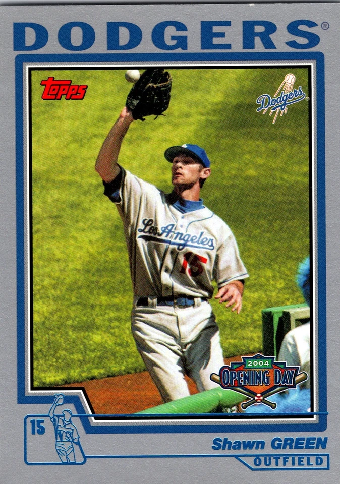 2004 Topps Opening Day Shawn Green #132 Los Angeles Dodgers Baseball Card - Image 1 of 2