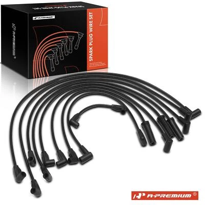A-Premium 9Pcs Spark Plug Wire Set for Chevy Camaro Buick Cadillac Olds Pontiac - Image 1 of 4