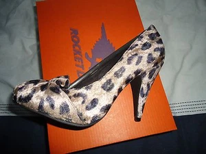ROCKET DOG OSCAR LADIES SHOES - CHEETAH PRINT - SIZE 3.5 - BNIB  - Picture 1 of 7