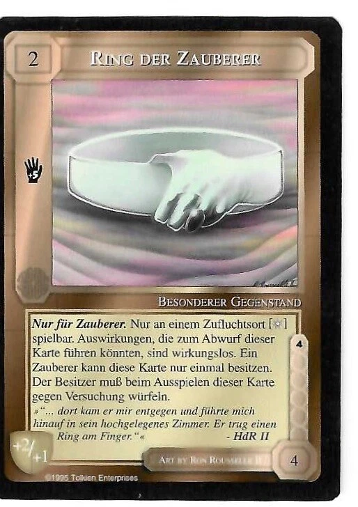 CCG 368 Mittelerde/Middle Earth ICE Ring der Zauberer - Wizard's Ring - Bild 1 von 1