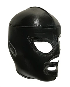 BLACK SHADOW (pro-fit) Maschera da wrestling messicana per adulti Lucha Libre - Nero - Foto 1 di 2