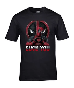 Deadpool Love T-Shirt, Marvel Funny Deadpool & Wolverine Unisex Kids Adults Top - Picture 1 of 4