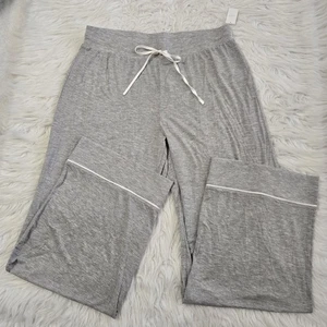LOVE By GAP Pajama Pants Heather Gray Sz Medium NWT Adjustable Waist Loungewear - Foto 1 di 10