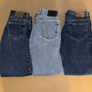 Women’s Vintage Calvin Klein Jeans Lot Size 6 3 Pairs Blue - Picture 1 of 5