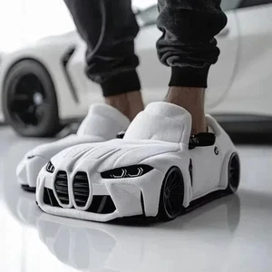 Pantofole BMW Invernali Peluche Unisex Ciabatte Regalo Divertente Fan Auto BMW - Imagen 1 de 3