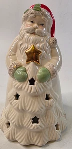 Lenox Seasons Sparkle Santa beleuchtete Figur farbwechselnde Lichter 6,75 Zoll - Bild 1 von 8