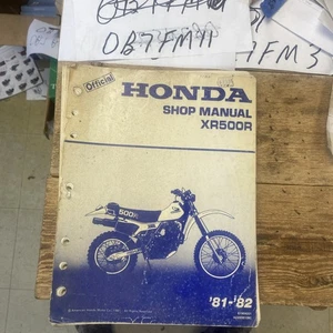 OEM HONDA 1981 1982 XR500R 500R ORIGINAL SERVICE SHOP MANUAL - Bild 1 von 13