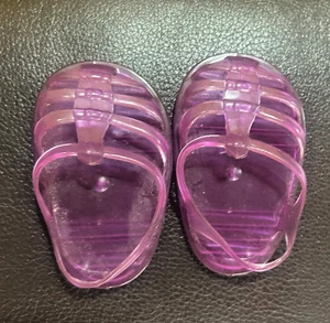 Sandali American Girl Pleasant Company viola gelatina scarpe compleanno 2x destra - Foto 1 di 3