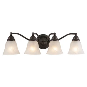Standford 4-Light Bathroom Light in Traditional Style 7 Inches Tall and 26 - Picture 1 of 10