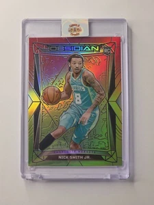 Grabado eléctrico Reggae Flood 2023-24 Panini Obsidian #191 Nick Smith Jr. RC/75 - Imagen 1 de 2