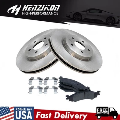 Rotores de freno de disco delanteros pastillas de freno para Ford Explorer Flex Taurus Lincoln MKT EE. UU. Foto 1 de 4