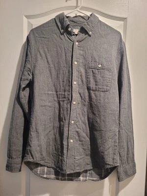 Merona Grey Long Sleeve Button Down Shirt Sz Med - Image 1 of 4